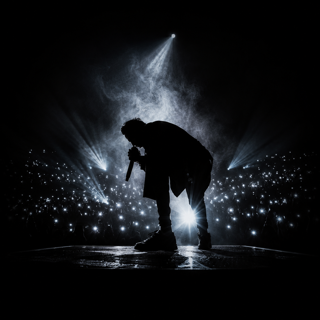 Artist performing on stage